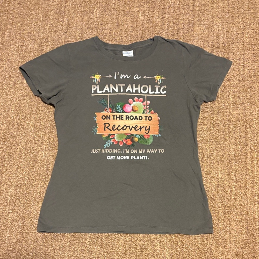 Port and Company Dark Gray Plantaholic Kids T-Shirt